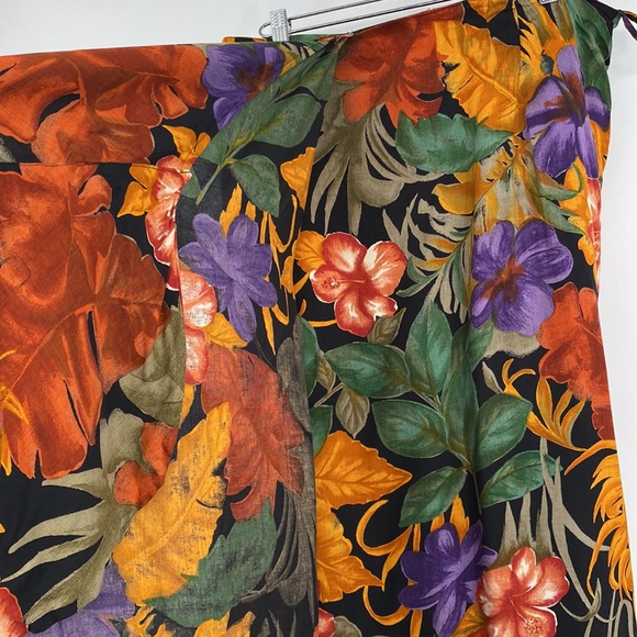 Studio C II NWT Faux Wrap Tropical Floral Skirt 26/28 - Picture 4 of 9